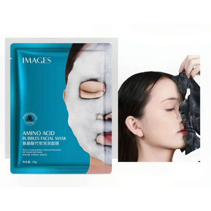 Images A Bubble Oil Control Face Mask Sheet With Bamboo Charcoal.