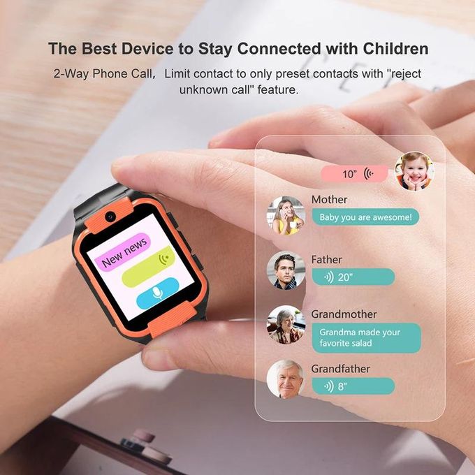 Generic 4G Smart Watch For Kid SIM Card Kid Smartwatch SOS GPS Location Video Phone Call Watch Children Boy Student Girl Smart Watch Jumia Nigeria