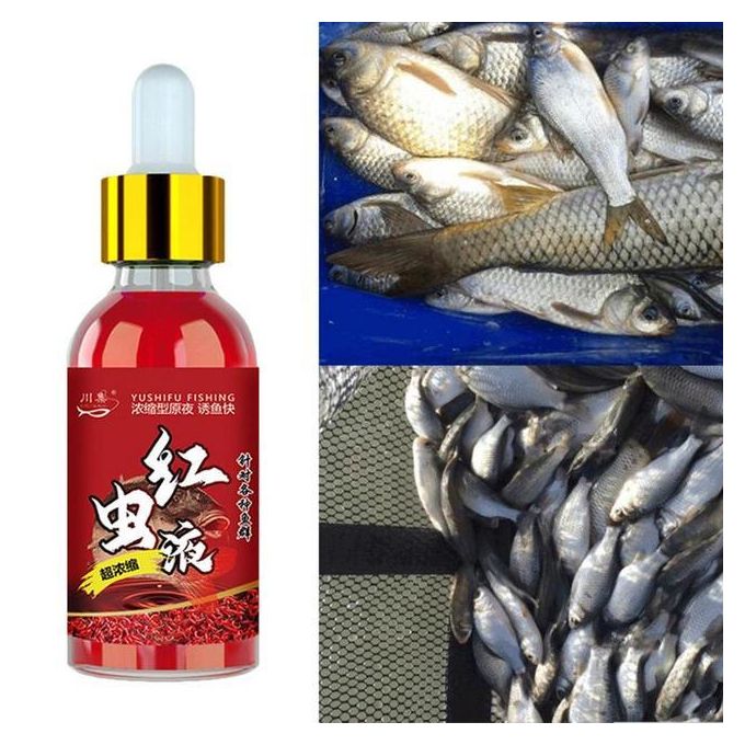 Generic Red Worm Liquid 3.3oz Bait Attractant Fishing Fish Scent Bait  Attractant For Recreational Competitive Fishing Anglers Supplies