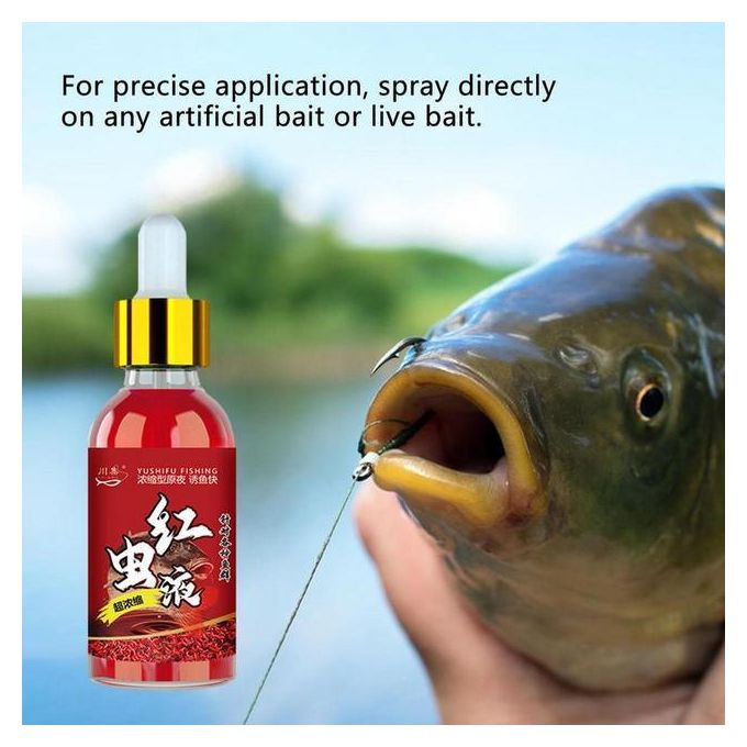 Generic Red Worm Liquid 3.3oz Bait Attractant Fishing Fish Scent Bait  Attractant For Recreational Competitive Fishing Anglers Supplies