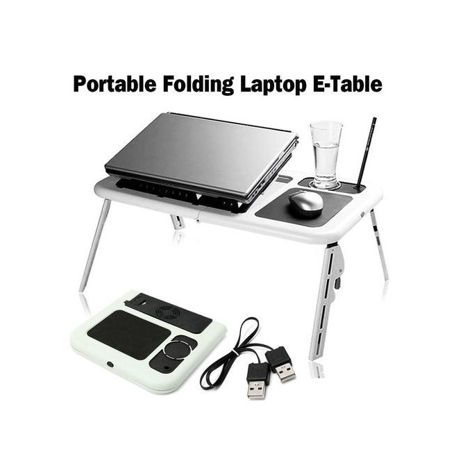 Generic Laptop Lap Desk Foldable Table E Table Bed With Usb