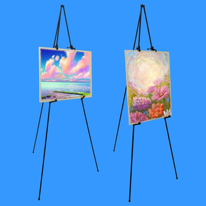 Display Easel Stand Posters Easel Holder Displaying Art Painting Art Easel Easel for Sign Wedding, Birthday, Wood Board, Art Boards, Size: 120cmx160cm