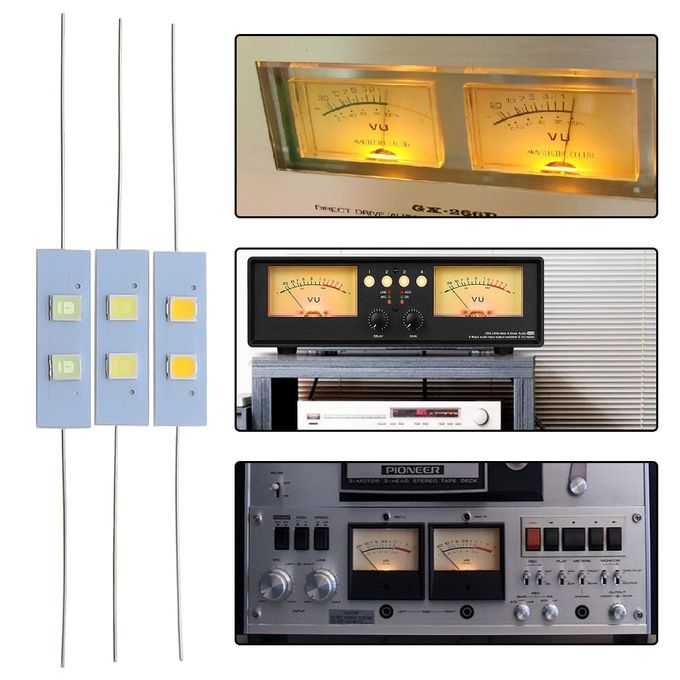 Generic 10x8V Led Axial VU Meter Lamp For ONKYO AKAI Cassette