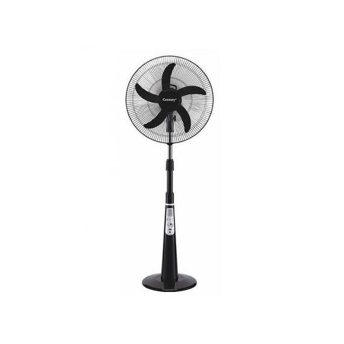 product_image_name-Century-16 Rechargeable Fan+Remote+LED Light -BLACK-1