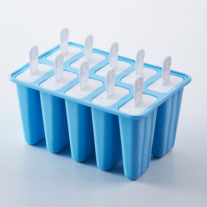 Popsicle Molds Shape Maker, 10pcs Homemade ICE Shapes Food Grade Silicone  With 