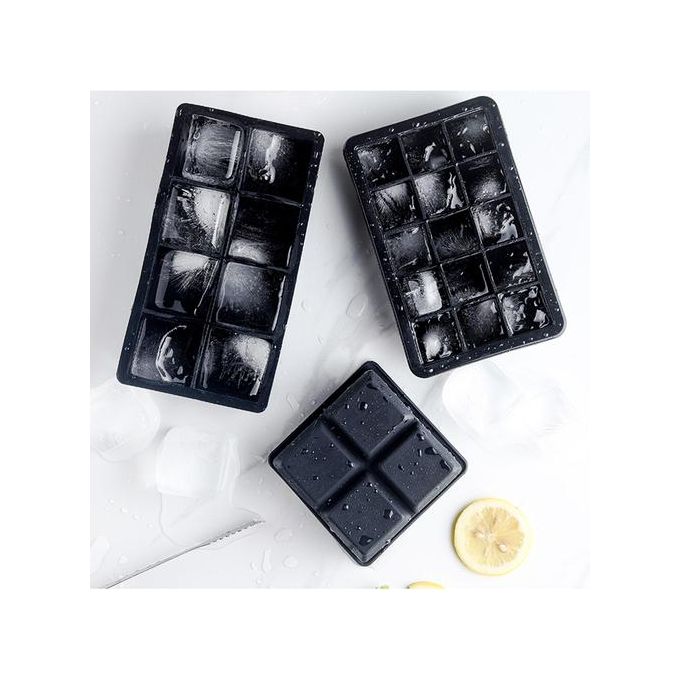 6 Grid Big Ice Tray Mold Food Grade Silicone Ice Cube Mold Square Ice Cube  Tray Mold Bar Pub Wine DIY Ice Cube Maker With Lid - AliExpress