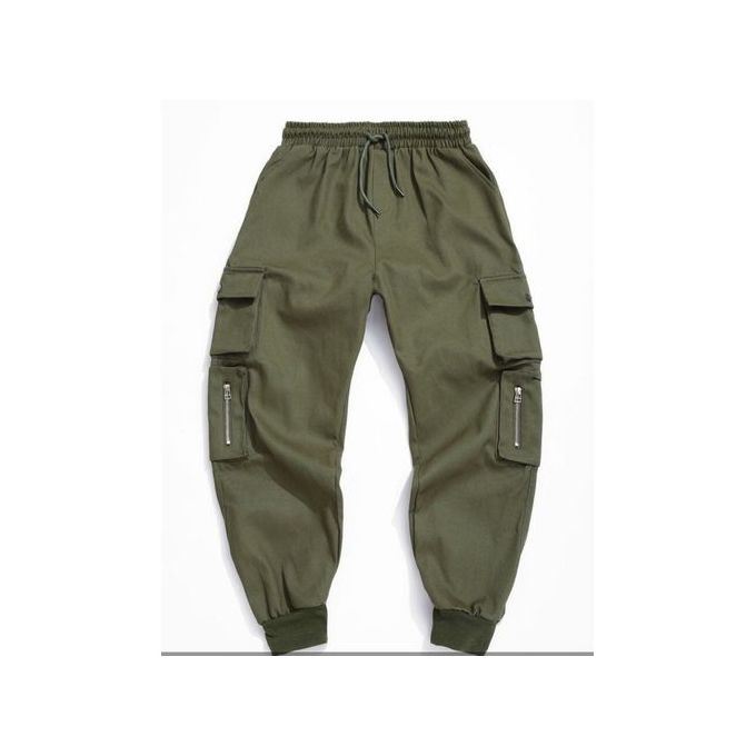 Fashion Men And Women Army Green Cargo 