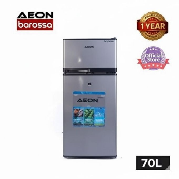 70L Double Door Fridge (ART85GJ) - Dark Grey + 1 Year Warranty