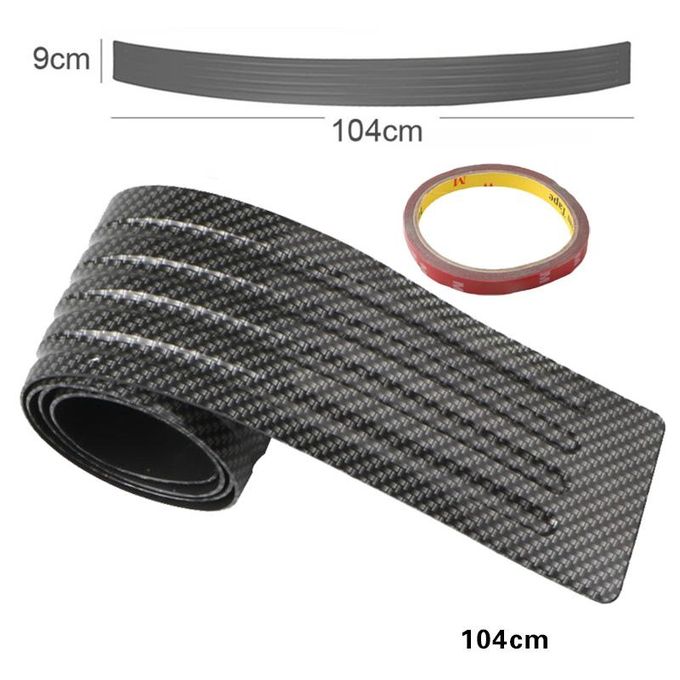 Universal Car Trunk Door Sill Plate Protector 104*9cm 90*8cm Rear Bumper  Guard Rubber Mouldings Pad Trim Cover Strip Car Styling