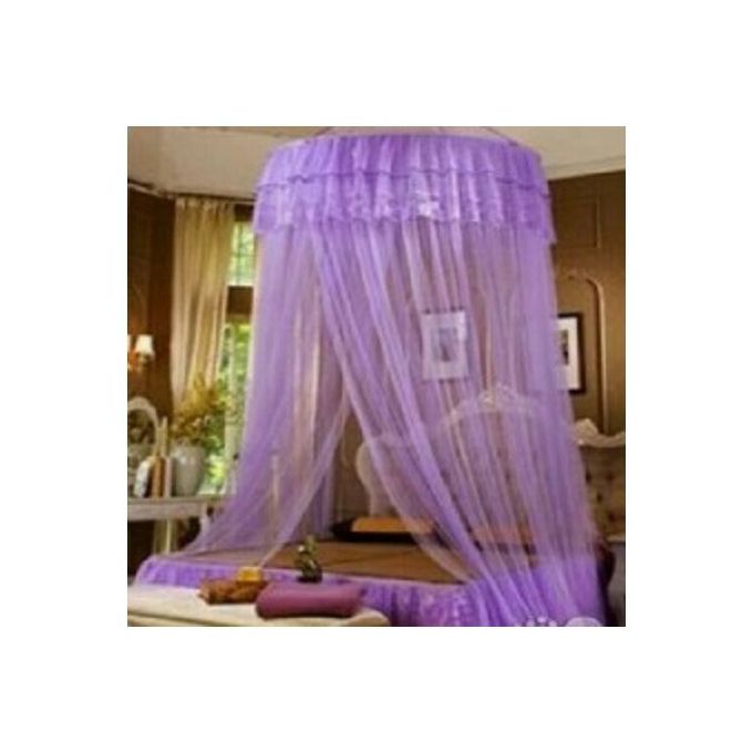 product_image_name-Generic-Purple Conical Ceiling Hanging Mosquito Net-1