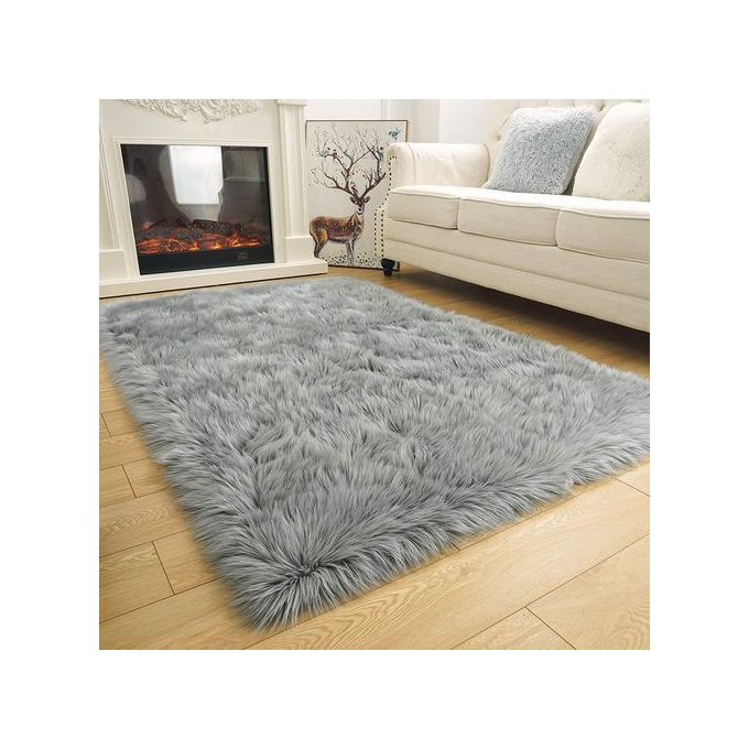 product_image_name-Generic-Grey/ash 4*6ft Fur Rug-1