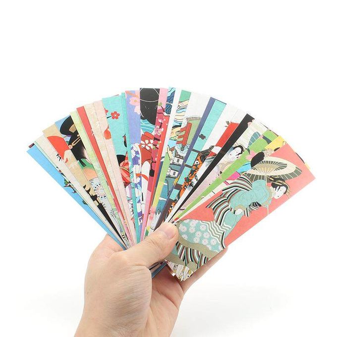 30Pcs/Pack Vintage Japanese Style Bookmark Kawaii Retro School