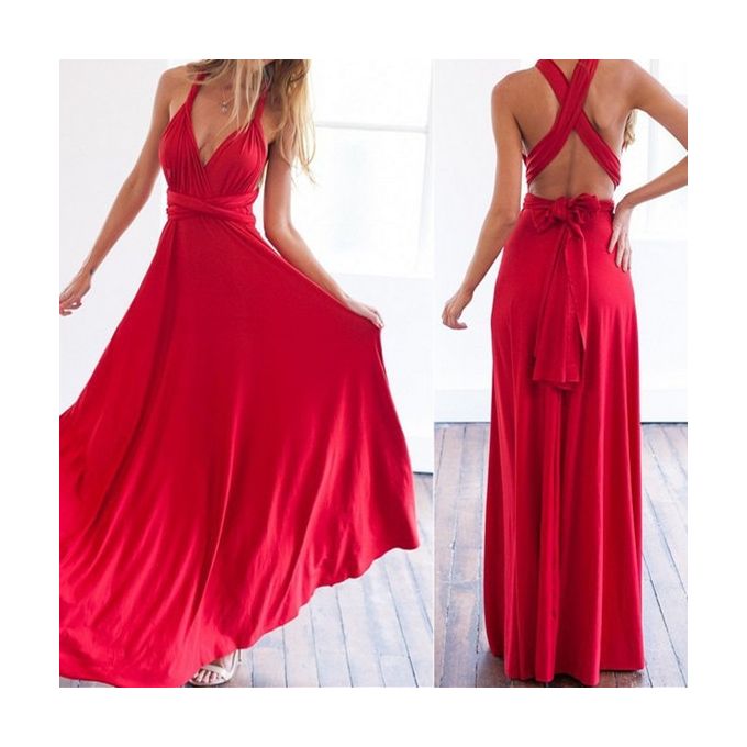 product_image_name-Fashion-Sexy Women Multiway Wrap Convertible Boho Maxi Club Red Dress Bandage Long Dress Party Bridesmaids Infinity Robe Longue Femme Red-1