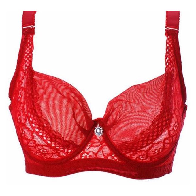  ANMUR Lace Bralette Top Thin Sexy Lingerie Underwire Bras Large  Size Brassiere 38E Cup Comfort Bras for Women (Color : Red, Size : 100/44F)  : Clothing, Shoes & Jewelry
