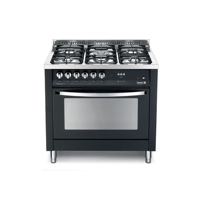 product_image_name-Scanfrost-5 Gas Burners Gas Cooker - Silver-1