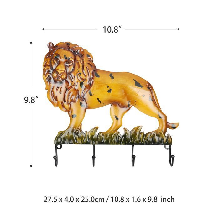 Generic Tooarts Lion King Wall Hook Decorative Iron Wall Hanger