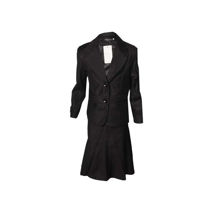 product_image_name-Fashion-MINI ANGEL GIRL'S FORMAL SKIRT SUIT - Black - SIZE 28 TO FIT 4-5 YRS-1