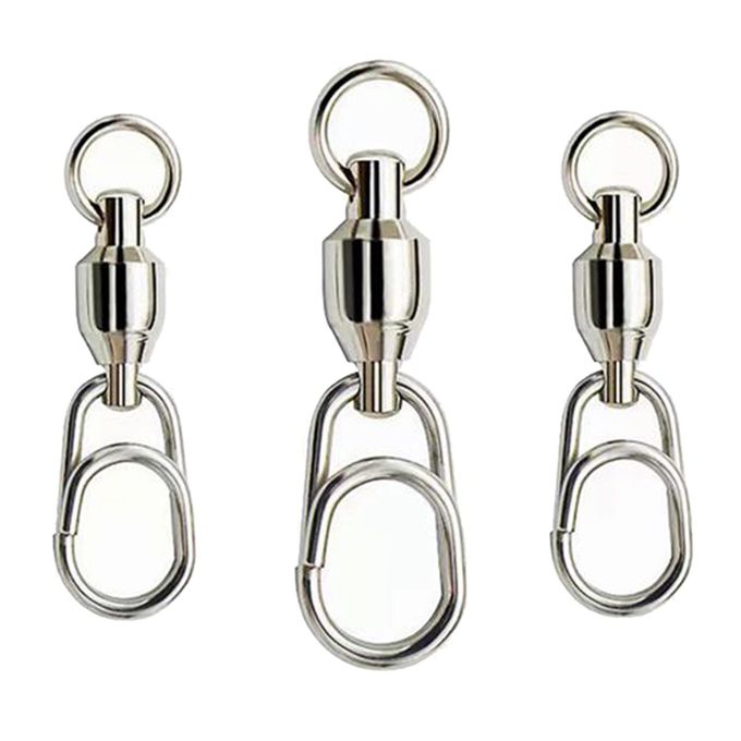 Generic Stainless Steel Fishing Swivel Bearing Snap