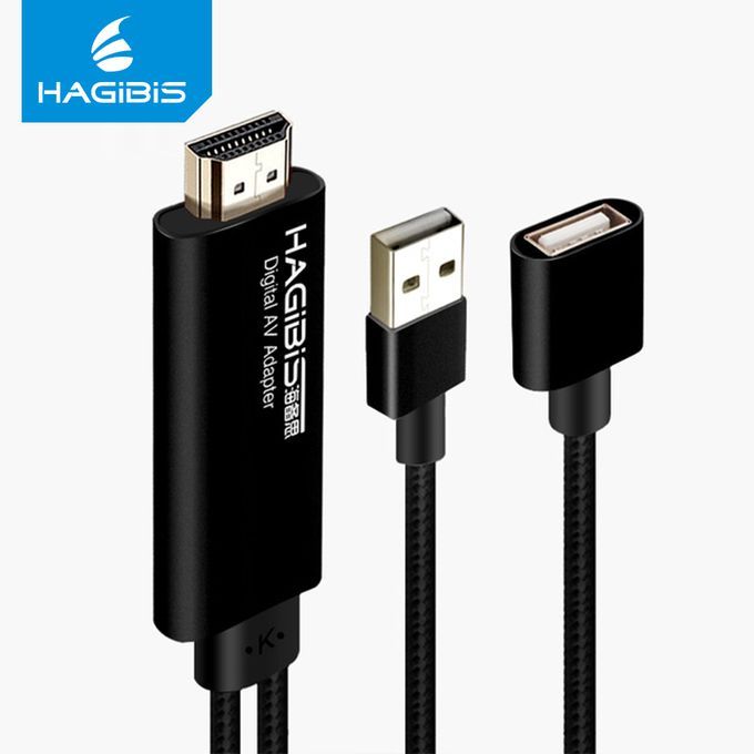 Hagibis Lightning to HDMI Cable 1080P HDTV TV Digital AV Adapter