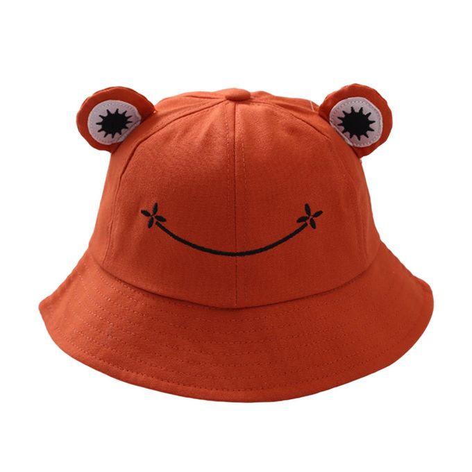 Generic Cotton Cute Frog Bucket Hat 