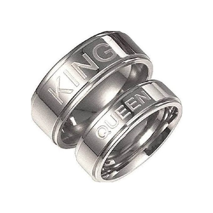 rsp unique Adjustable Couple Ring for lovers in silver stylish king Queen  design Alloy Sterling Silver Plated Ring Set Price in India - Buy rsp  unique Adjustable Couple Ring for lovers in