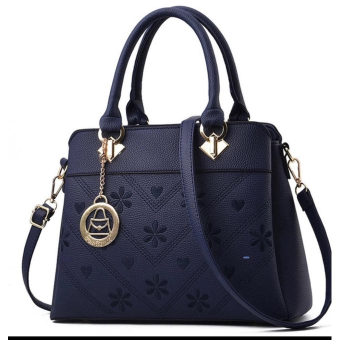 product_image_name-Fashion-PU Tote Leather Women Designer Ladies Handbag - Blue-1