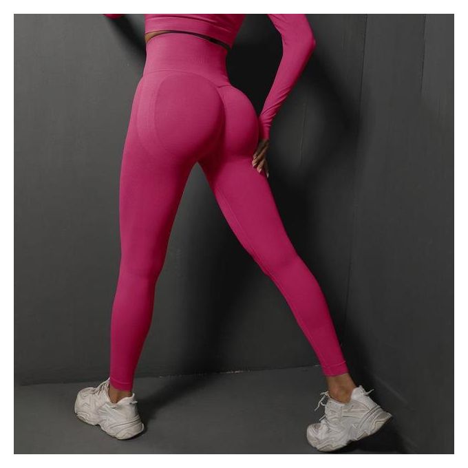 Generic Women Fitness Leggings High Waist Pants Push Up Workout Tight  Seamless Leggings For Sport Hips Lift Yoga Pants Quick Dry Legging