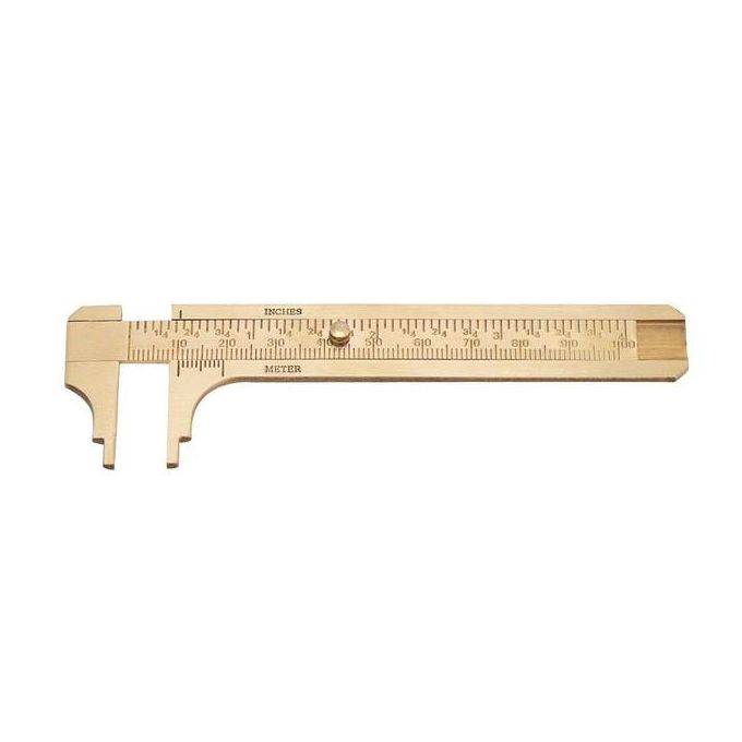 Generic 100mm 3.93 Inch Mini Brass Pocket Ruler Sliding Gauge Verni Jumia Nigeria