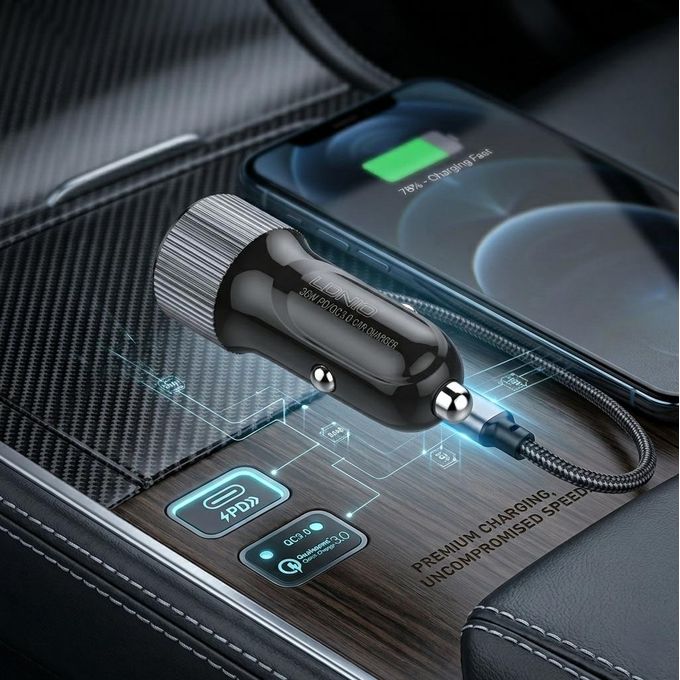 Ldnio C510Q 36W Dual USB Ports Fast Car charger