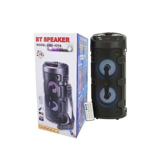 product_image_name-Generic-SOLID Super Bass BT Wireless Portable Speaker, RADIO, MEMORY CARD,USB, BLUETOOTH, AUX, LUZ LED LIGHT, REMOTE AND LOTS MORE ZQS-4209/ZQS-4210-1