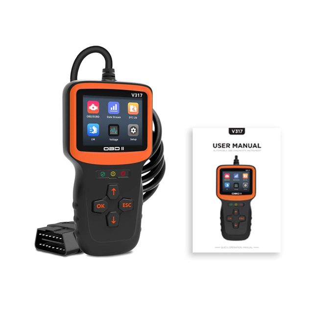 Generic Car OBDII Scanner Code Reader Engine Fault Code Reader Scanner ...