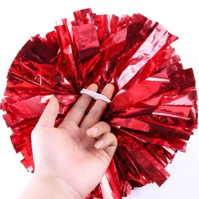 2pcs Cheer Dance Sport Competition Cheerleading Pom Poms Flower Ball for  for Football Basketball Match Pompon Children Use V1r2