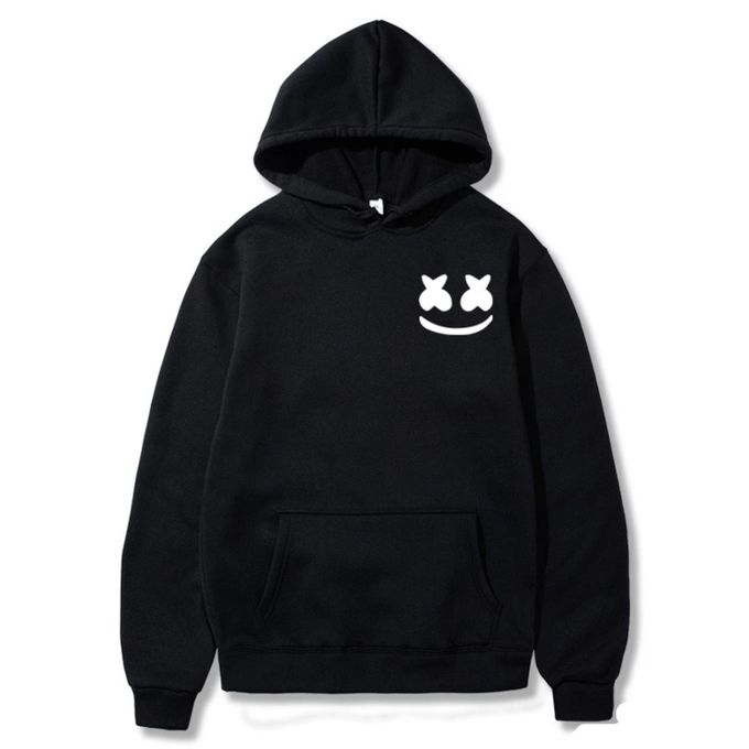 product_image_name-Jones Wears-Marshmello Printed Hoodie -Black-1