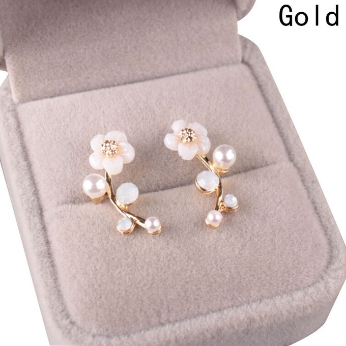 product_image_name-Generic-Riapawel 1Pair Women's Elegant Pearl Flower Stud Earring-1