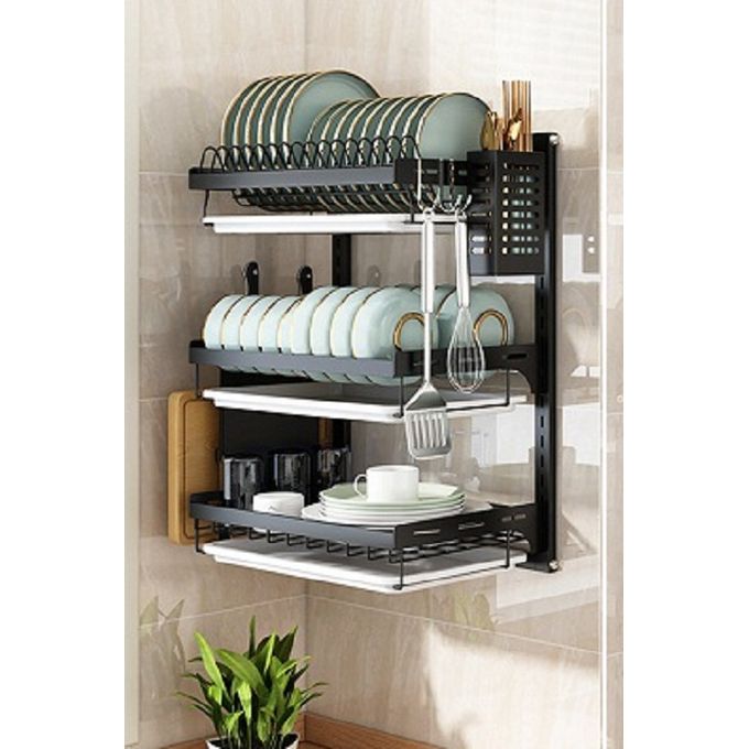 SP1397 Stainless steel Wall mounted dish drying rack 104x30x55h