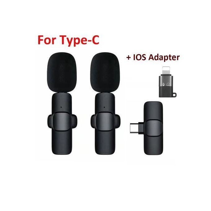 Dual Wireless Microphone For Type C Android & iPhone