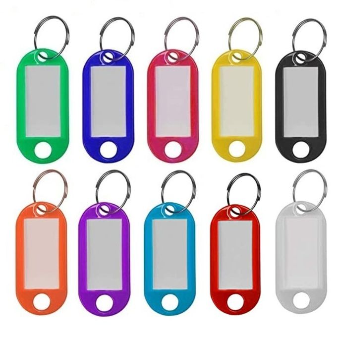 1pc Plastic Key Tags With Labels Flexible Identifiers Split Assorted  Signboard Luggage Pendant Keychain File Holder Accessories - File Folder  Labels - AliExpress