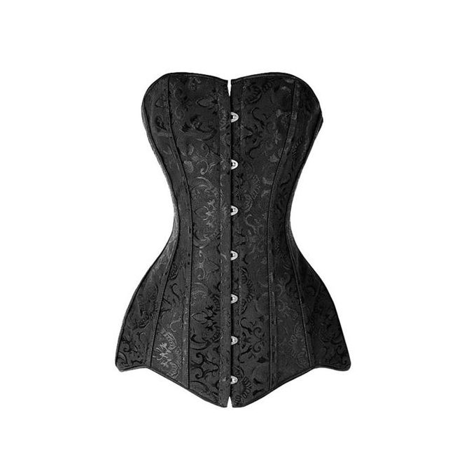 Corset Dress Waist Training Double Steel Boned 26 Steel Bones DOM XS-3XL