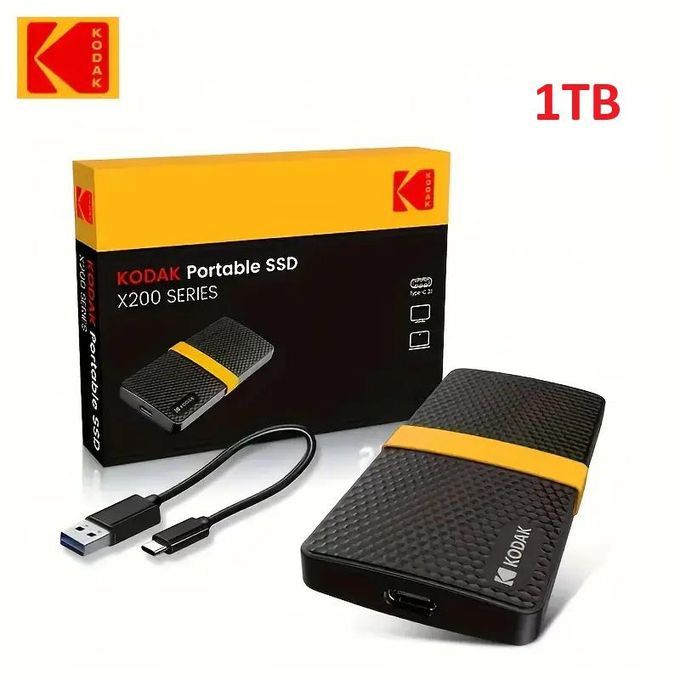 Kodak Portable External SSD X200 1TB With USB-C 3.1 Gen 2
