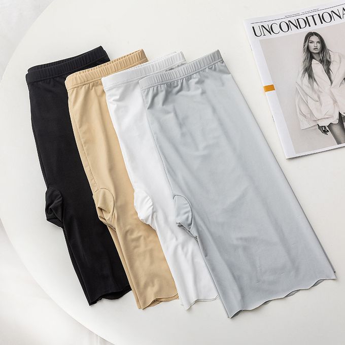  Women's Sexy Ice Silk Seam Reston T Pants Plus Size