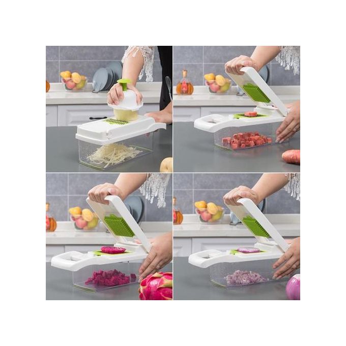 NEW 7 in 1 Multifunction Vegetable Cutter Food Slicer Dicer Nicer Vege –  Ladi Ervlinton's Trinkets and Things