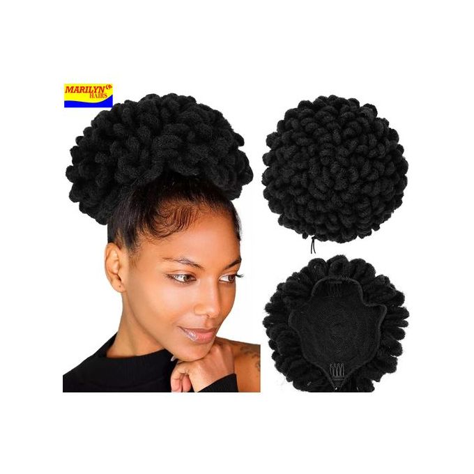 VIVIAN 1Pc Hair Extensions And Wigs Womens and Girls Synthetic Hair Bun  Extension Rubber Bands Extension