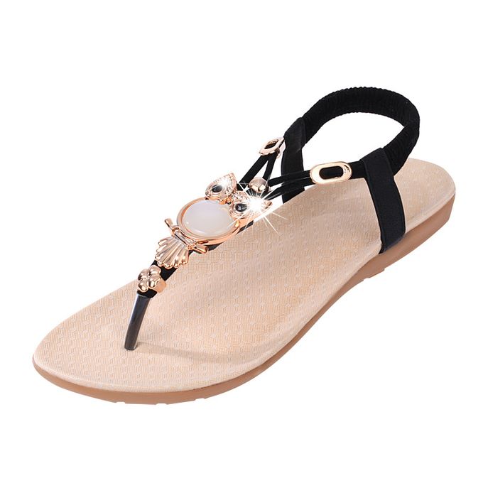 product_image_name-Fashion-Women's Shoes Sandals Beach Shoes Summer Casual Shoes Fashion Vacation Owl Flat Sandals-1