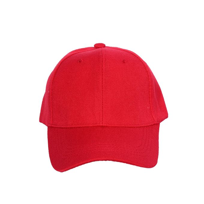 Fashion Plain Quality Face Cap - Red 