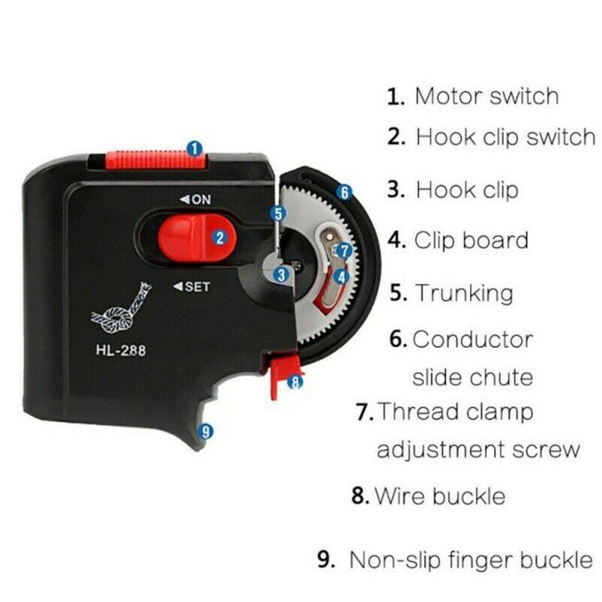 Electric Automatic Fishing Hook Fastener Fishing Hook Tier Machine