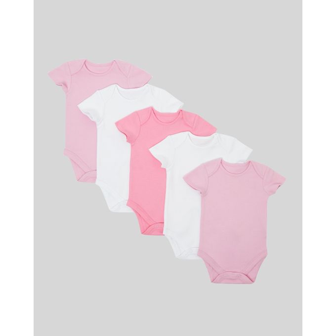 Dunnes Pure Cotton Bodysuits - Pack Of 5