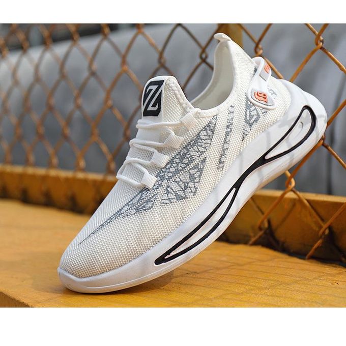 Men'S White Simple Casual outdoor Comfortable Lightweight sneakers