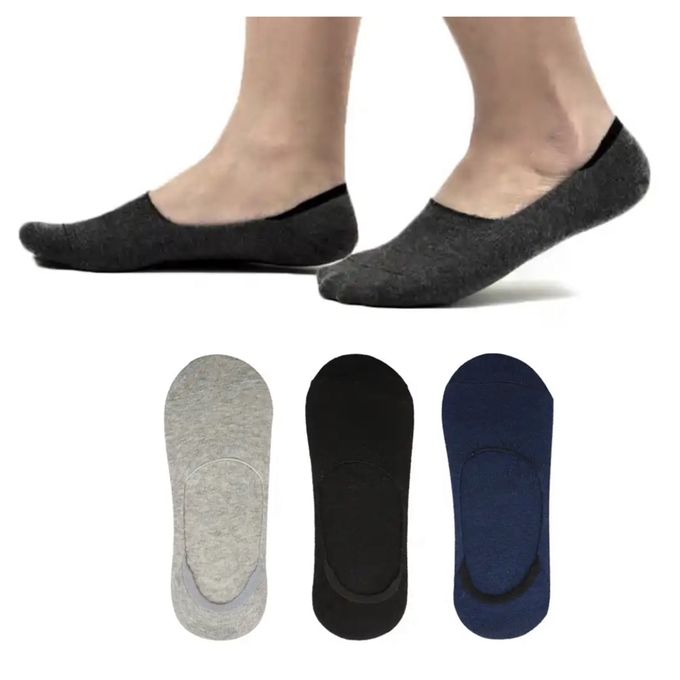 Fashion 3 Pairs Sneakers Loafers Fashion Invisible Half Socks