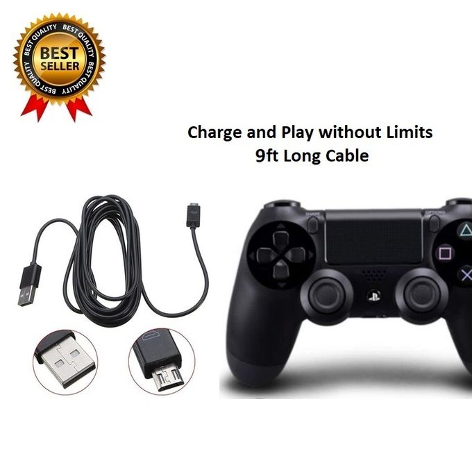 Abnorm Hollywood Krav Generic 9ft Long PS4 Controller Charging Cable/Cord/Xbox One Data Cable |  Jumia Nigeria