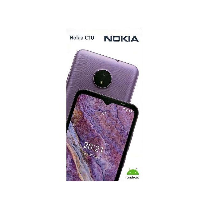 product_image_name-Nokia-C10, 6.5Inch (1GB RAM, 32GB ROM) Android 11, (5MP ) Dual SIM - Light Purple-2